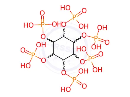 Chemical structure of Phytic acid
