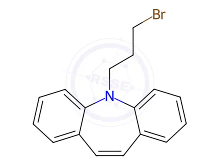 Chemical structure of 5-(3-Bromopropyl)-5H-dibenzo[b,f]azepine