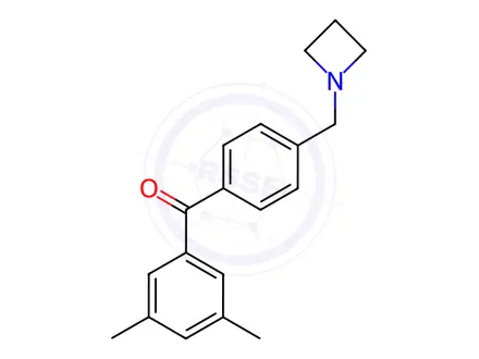 Chemical structure of 4'-Azetidinomethyl-3,5-dimethylbenzophenone