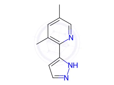 Chemical structure of 3,5-Dimethyl-2-(1H-pyrazol-5-yl)pyridine