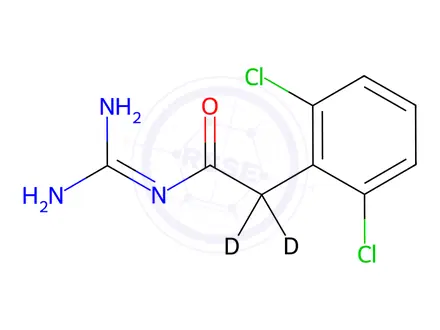Chemical structure of Guanfacine-α,α-d2 HCl