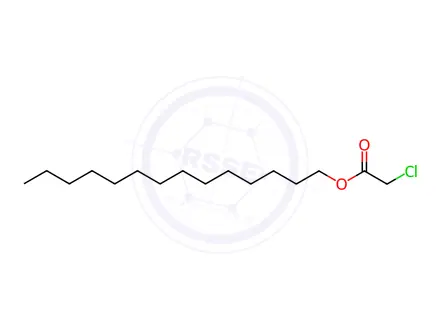 Chemical structure of Acetic acid, 2-chloro-, tetradecyl ester