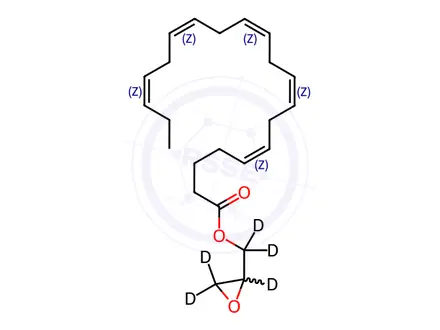 Chemical structure of Glycidyl Eicosapentaenoate-d5