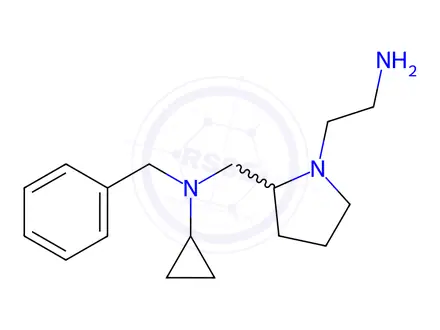 Chemical structure of N-((1-(2-Aminoethyl)pyrrolidin-2-yl)methyl)-N-benzylcyclopropanamine