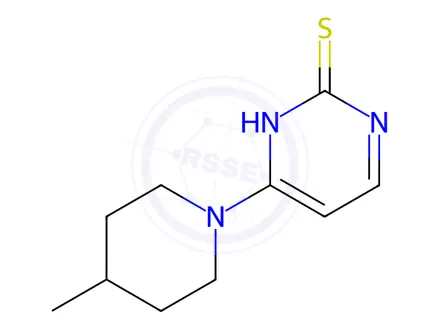 Chemical structure of 4-(4-Methylpiperidin-1-yl)pyrimidine-2-thiol
