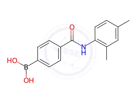 Chemical structure of (4-((2,4-Dimethylphenyl)carbamoyl)phenyl)boronic acid