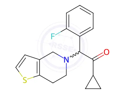 Chemical structure of Prasugrel Impurity 13 HCl