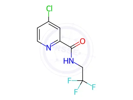 Chemical structure of 4-Chloropyridine-2-carboxylic acid (2,2,2-trifluoroethyl)amide