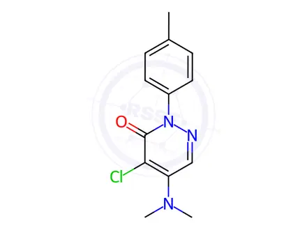 Chemical structure of 4-Chloro-5-(dimethylamino)-2-(p-tolyl)pyridazin-3(2H)-one