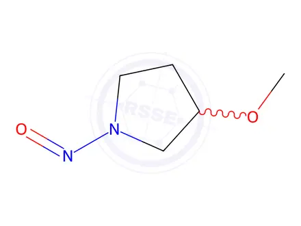 Chemical structure of 3-Methoxy-1-nitrosopyrrolidine