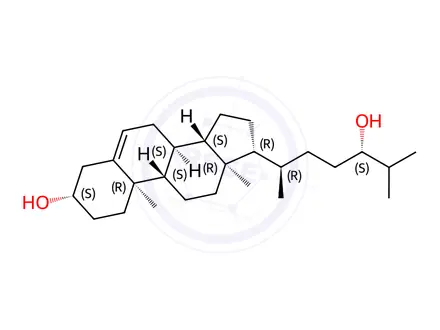 Chemical structure of 24(S)-hydroxycholesterol