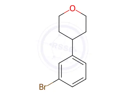 Chemical structure of 4-(3-Bromophenyl)tetrahydro-2H-pyran
