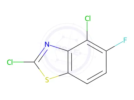 Chemical structure of Benzothiazole, 2,4-dichloro-5-fluoro-