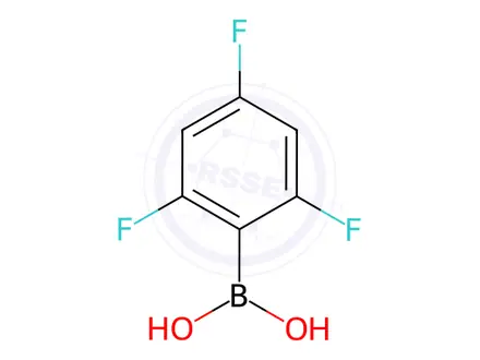 Chemical structure of 2,4,6-Trifluorophenylboronic acid