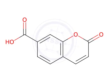 Chemical structure of Coumarin-7-carboxylic acid