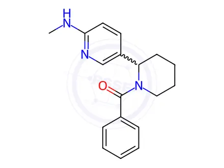 Chemical structure of (2-(6-(Methylamino)pyridin-3-yl)piperidin-1-yl)(phenyl)methanone