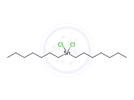 Chemical structure of Di-n-heptyltin-dichloride