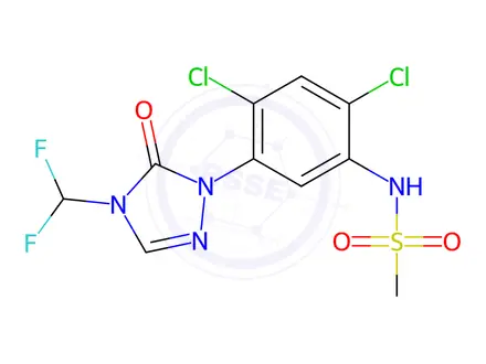Chemical structure of Sulfentrazone Impurity 1