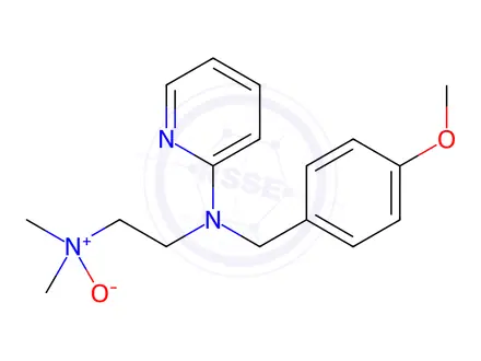 Chemical structure of Mepyramine Impurity 5 Dihydrochloride (Mepyramine N-Oxide Dihydrochloride)