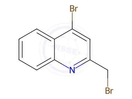 Chemical structure of 4-Bromo-2-(bromomethyl)quinoline