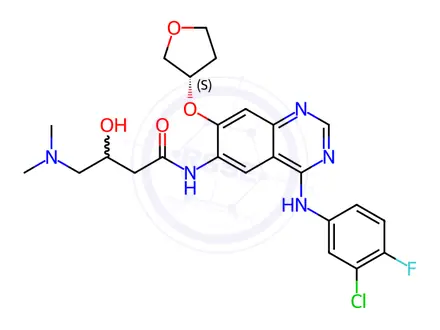 Chemical structure of Afatinib impurity QJJ