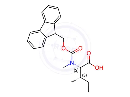 Chemical structure of Fmoc-N-Me-Ile-OH