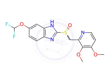 Chemical structure of Pantoprazole