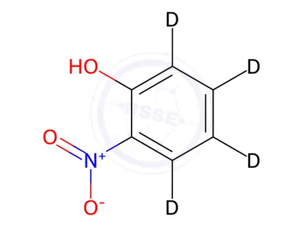 Chemical structure of 2-Nitrophenol-3,4,5,6-d4