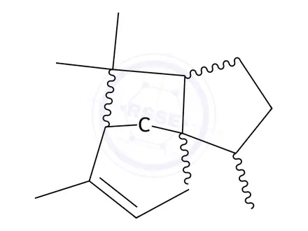 Chemical structure of CEDRENE
