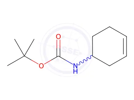 Chemical structure of Carbamic acid, 3-cyclohexen-1-yl-, 1,1-dimethylethyl ester (9CI)