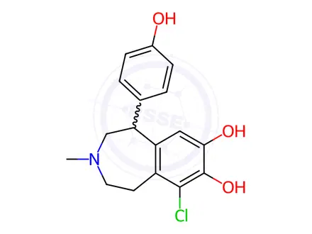Chemical structure of N-Methyl Fenoldopam Hydrochloride