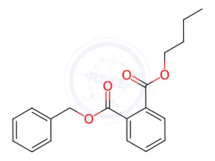 Chemical structure of Phthalic acid, benzylbutyl ester