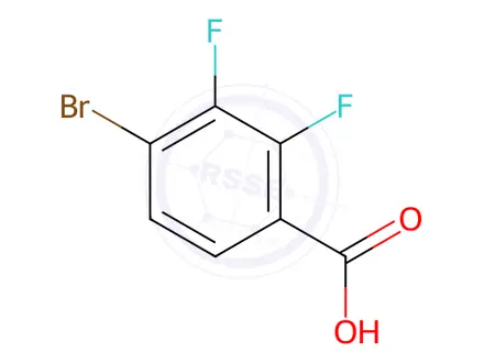 Chemical structure of 4-Bromo-2,3-difluoro-benzoic Acid