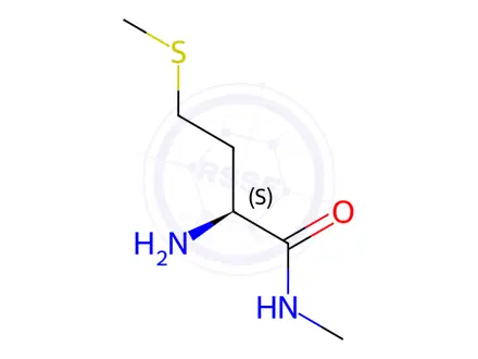 Chemical structure of (2S)-2-Amino-N-methyl-4-(methylsulfanyl)butanamide Hydrochloride