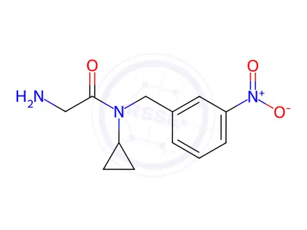 Chemical structure of 2-Amino-N-cyclopropyl-N-(3-nitrobenzyl)acetamide