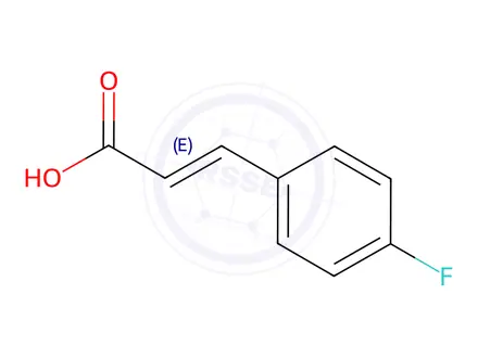 Chemical structure of 4-Fluorocinnamic acid