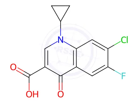 Chemical structure of Ciprofloxacin Impurity A
