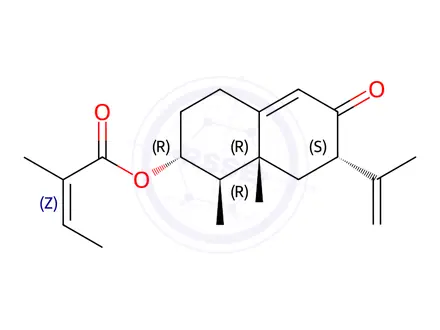 Chemical structure of Petasin