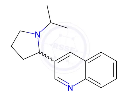 Chemical structure of 3-(1-Isopropylpyrrolidin-2-yl)quinoline