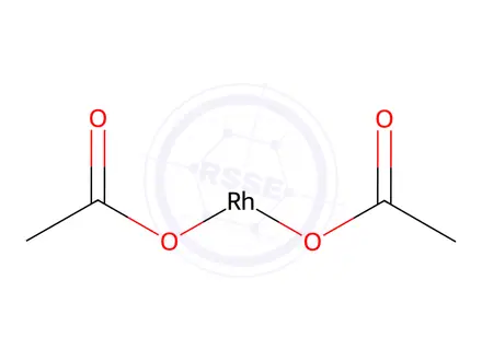 Chemical structure of Acetic acid, rhodium(2+) salt