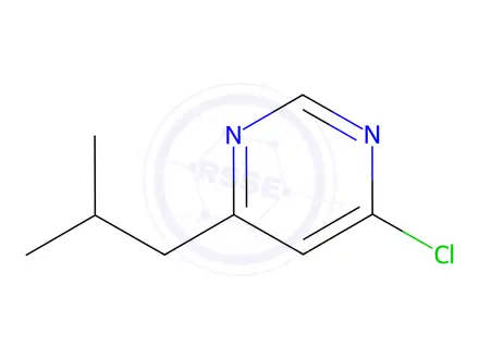 Chemical structure of 4-Chloro-6-(2-methylpropyl)pyrimidine