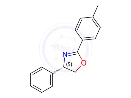 Chemical structure of (4S)-4,5-Dihydro-2-(4-methylphenyl)-4-phenyloxazole