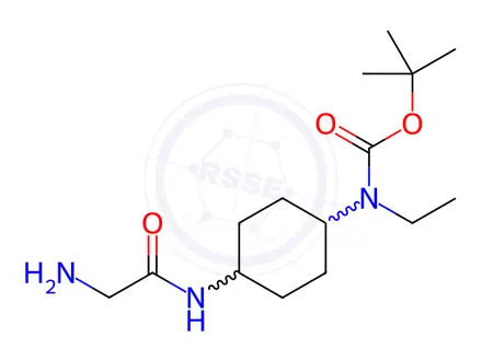 Chemical structure of tert-Butyl (4-(2-aminoacetamido)cyclohexyl)(ethyl)carbamate