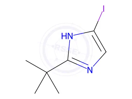 Chemical structure of 2-(tert-Butyl)-5-iodo-1H-imidazole