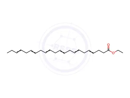 Chemical structure of Ethyl 4,7,10,13,16,19-docosahexaenoate