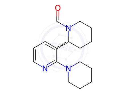 Chemical structure of 2-(2-(Piperidin-1-yl)pyridin-3-yl)piperidine-1-carbaldehyde