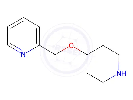 Chemical structure of 2-(Piperidin-4-yloxyMethyl)-pyridine dihydrochloride, 98+% C11H18Cl2N2O, MW: 265.18