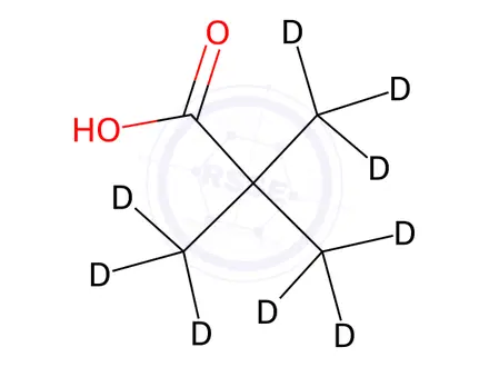 Chemical structure of Trimethyl-d9-acetic acid