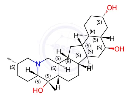 Chemical structure of Peimine