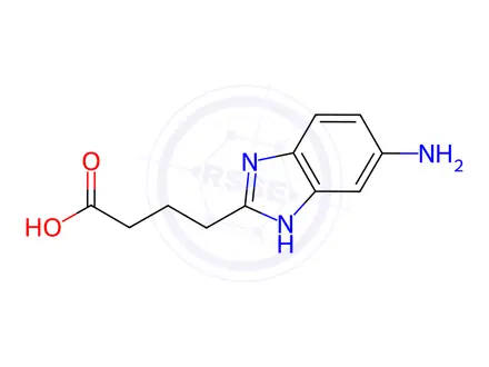 Chemical structure of 4-(5-Amino-1H-benzoimidazol-2-yl)-butyric aciddihydrochloride
